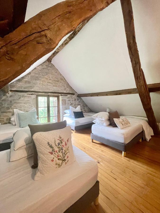 Вилла Domaine Du Bonheur En Pierre Avec Piscine, Proche Sarlat Carlux Экстерьер фото